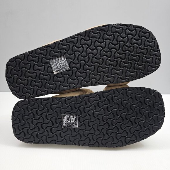 NEW Free People Fairmount Sandal Womens 9.5 Taupe Tan Suede Cork Platform Slide - Picture 11 of 13